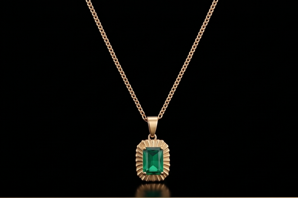 Emerald Aura Pendant