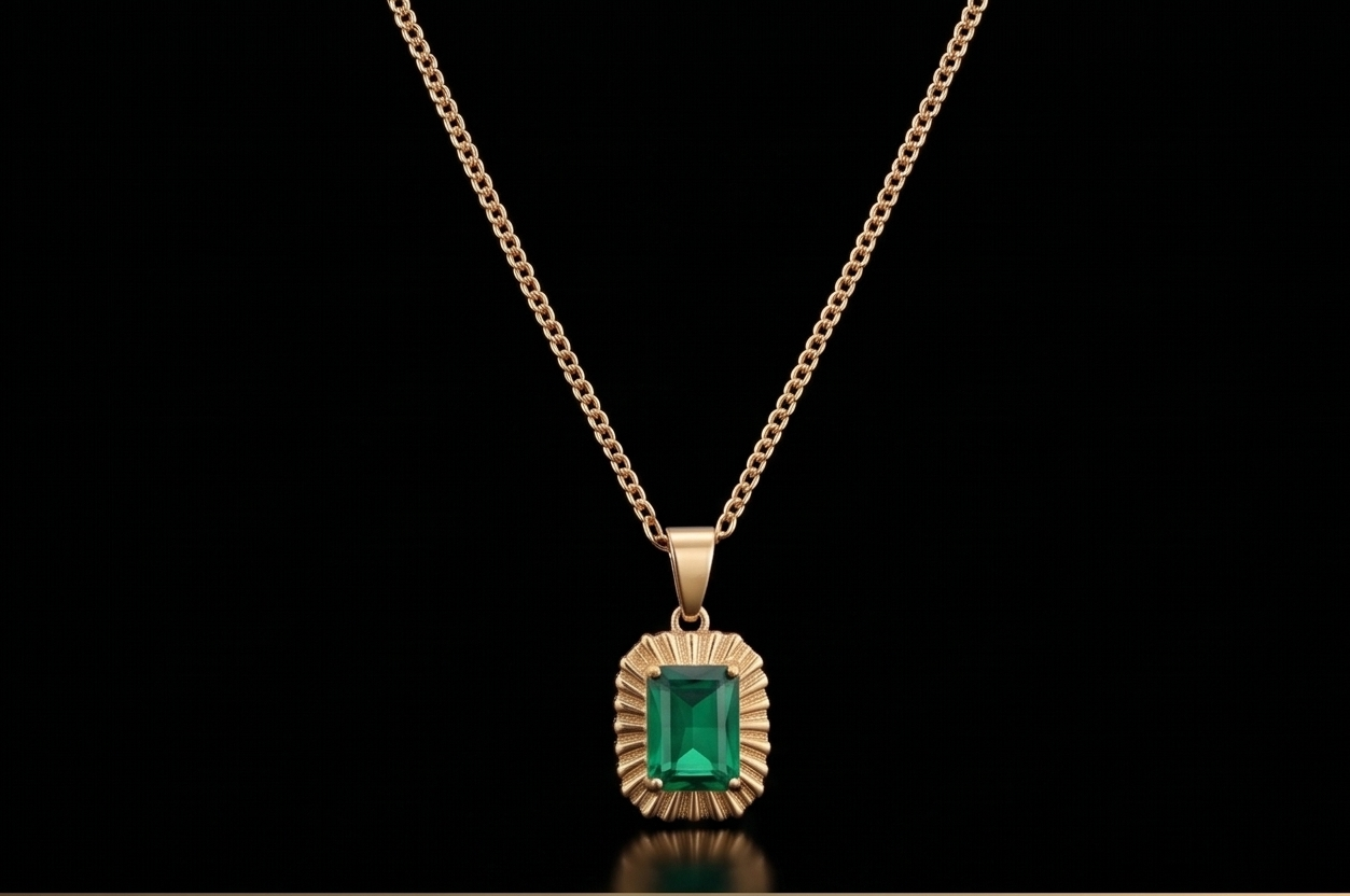 Emerald Aura Pendant