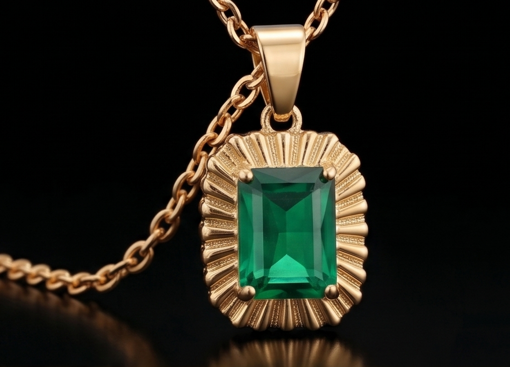 Emerald Aura Pendant