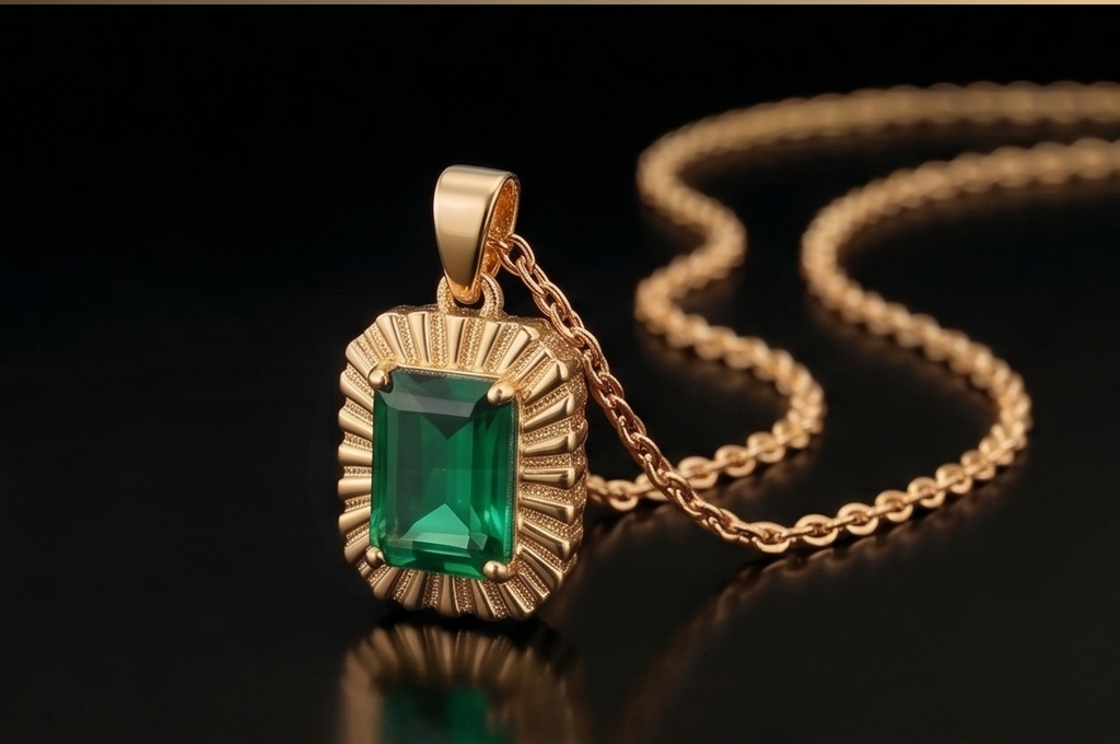 Emerald Aura Pendant