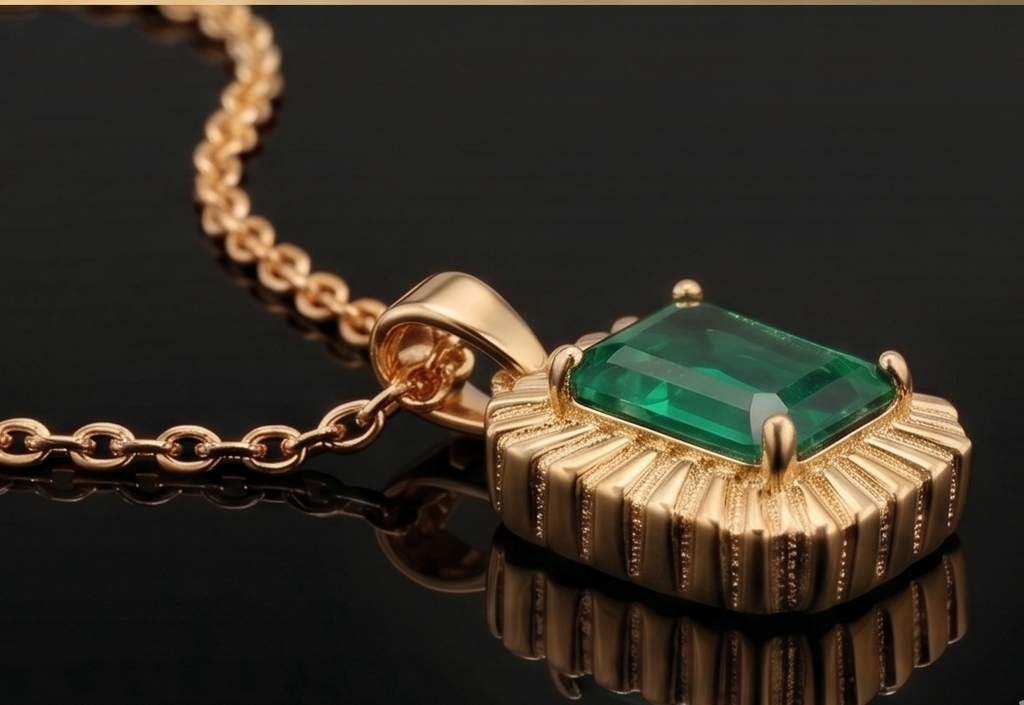 Emerald Aura Pendant