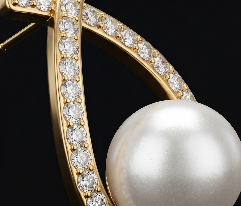 Veloura Pearl Hoops