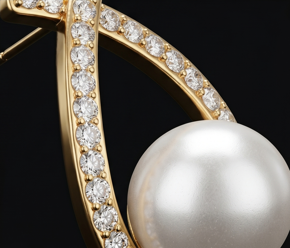 Veloura Pearl Hoops